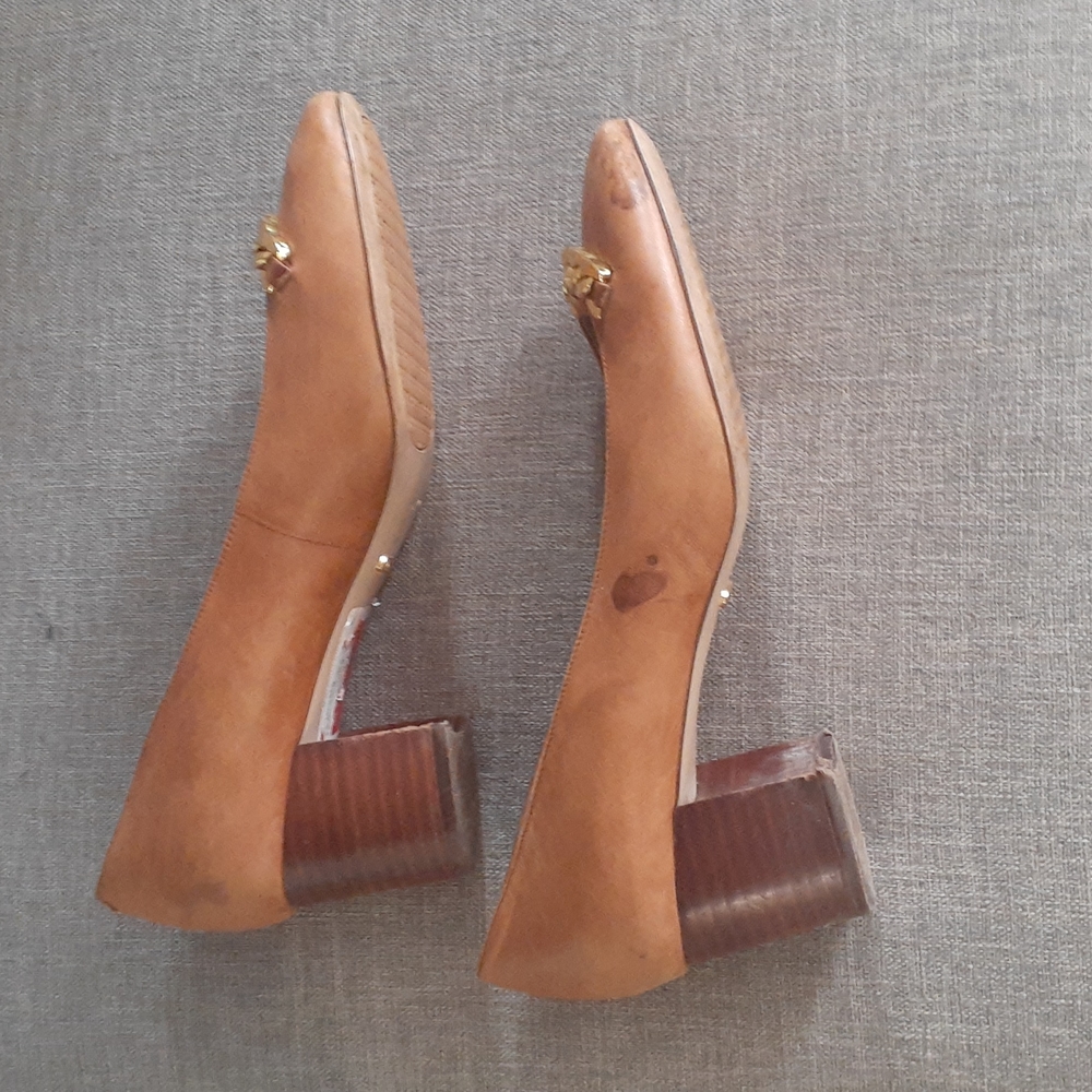 Lauren ralph Lauren tan leather pumps shoe size 10B - Picture 3 of 16